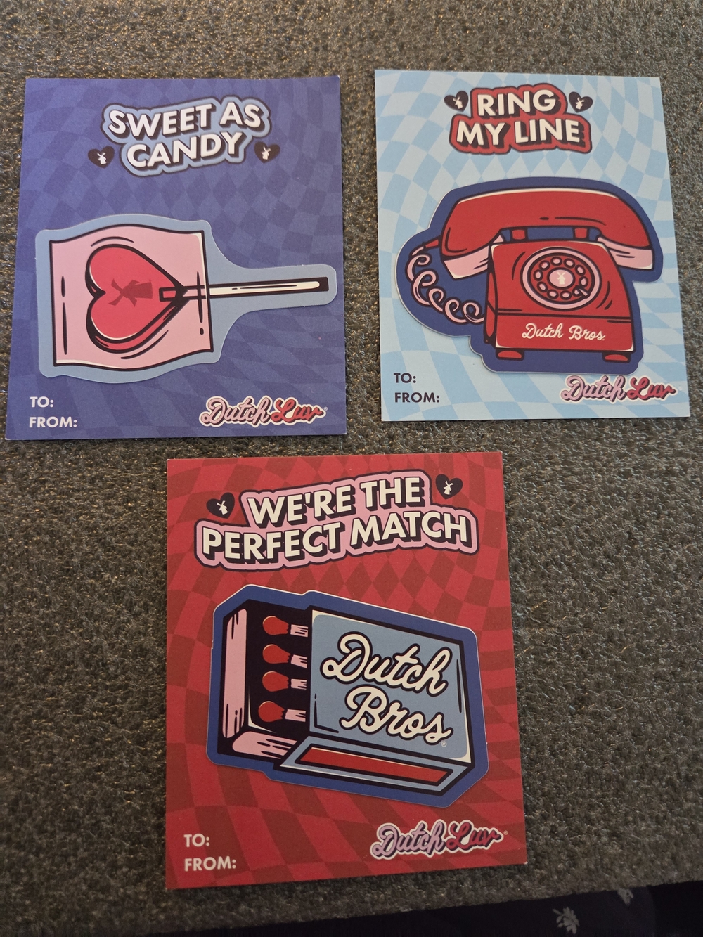 Dutch Bros 3 Pack Of Stickers In great condition